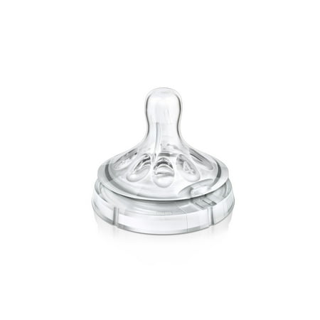 Philips Avent Natural Baby Bottle Fast Flow Nipple, 6M+, 2pk, SCF654/23