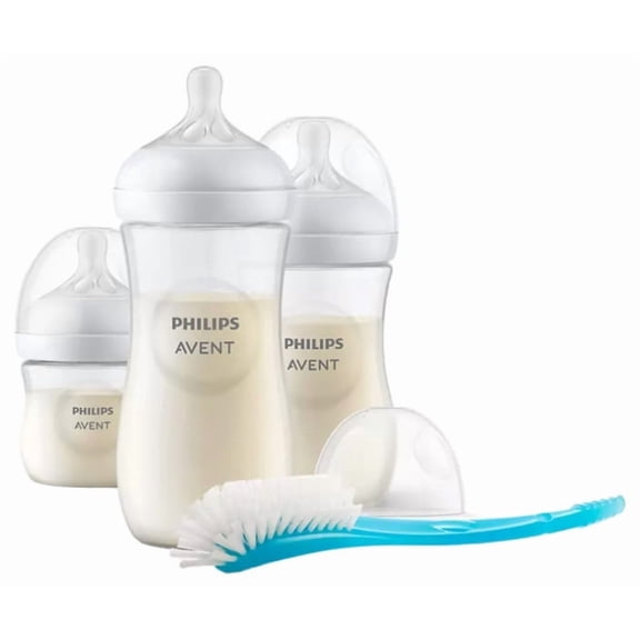 Avent Natural Response Newborn Baby Kit SCD837/12 Bottles & Brush
