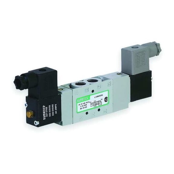 Aventics Solenoid Air Con Valve,Four-Way,150 psi L12BB452B060T61