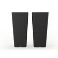 thumbnail image 1 of Aventis 13"x28"H Square Planter with Shelf Insert, Black, 2 Pack, 1 of 5