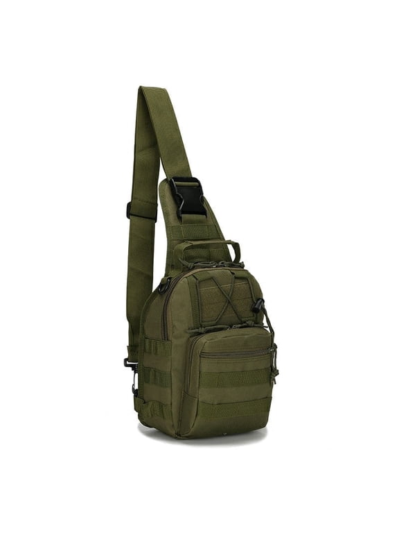 Lightweight Crossbody Sling Bag for Men and Women with Multiple Pockets, Green