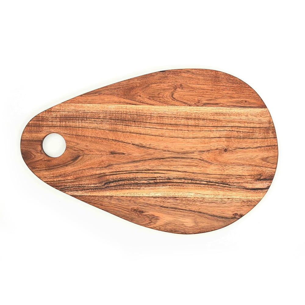 Aventura Design Cutting Board Series, Acacia Wood Cutting Boards for Kitchen, Wooden Serving Charcuterie Board, Organic Wood Board, Ideal for Chopping Meat, Fruits, Cheese 16"x10.45"