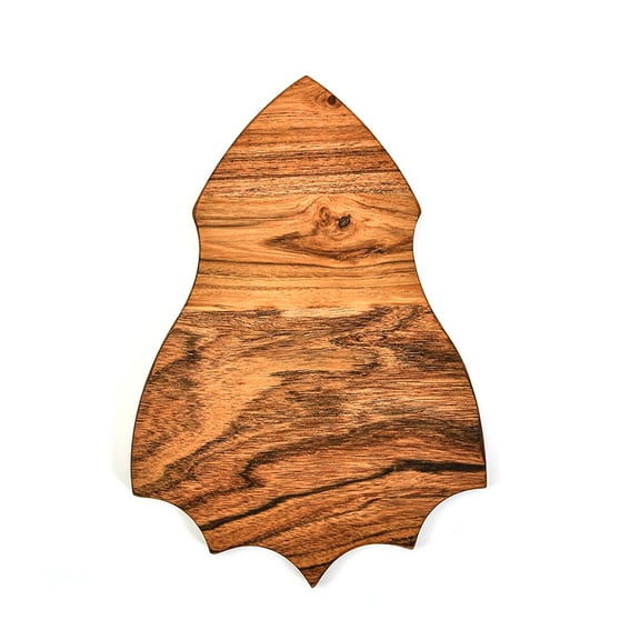Aventura Design Organic Acacia Kitchen Cutting Chopping Board for Butcher Block Cheese and Vegetables Fruit Salad Halloween Christmas Gift (Crown Board 11"L x 8"W)