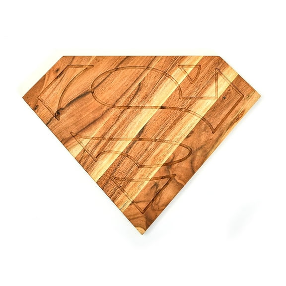 Aventura Design Super S Shaped Wood Cutting Board for Kitchen, Wooden Serving Boards, Charcuterie Platter, Appetizer Board, Serving Board for Kitchen 14.7"L x 11"W