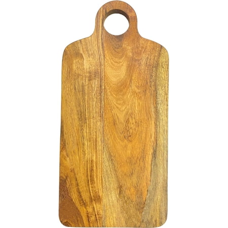 Aventura Design Wood Cutting Board for Kitchen, 15.5"L x 7.5"W Shaped Wooden Cutting Boards with Hanging Hole, Charcuterie Boards, Serving Platter for Cheese & Kitchen Decoration