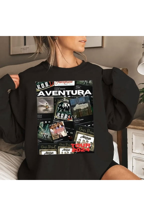 Aventura Tour 2024 Cerrando Ciclos Concert Bachata Music Sweat Shirt