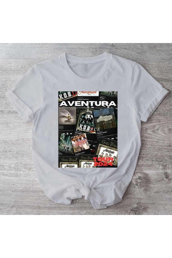 Aventura Tour 2024 Cerrando Ciclos Concert Bachata Music T-shirt