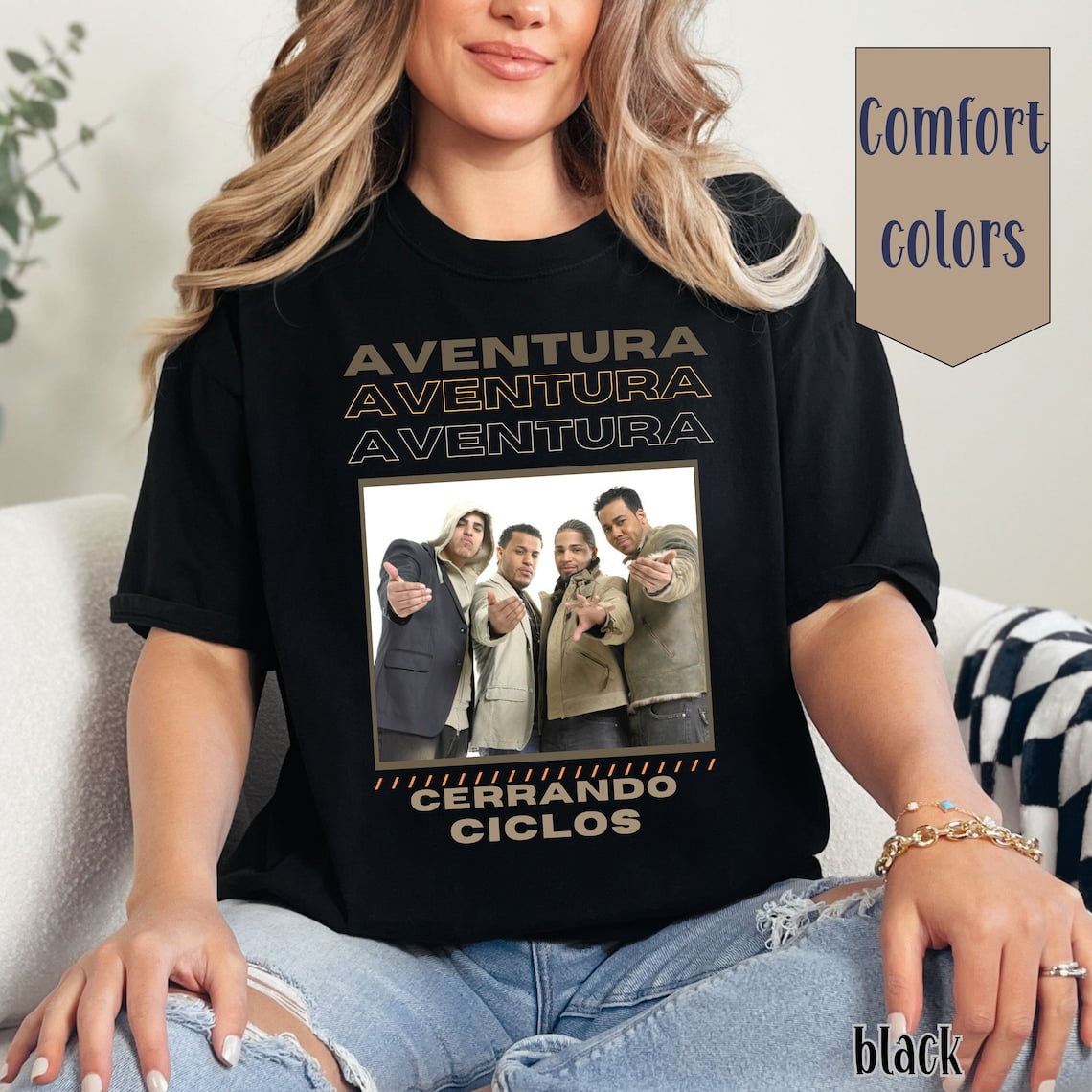 Aventura tour 2024 BLACK Comfort Colors Shirt Cerrando Ciclos Tshirt