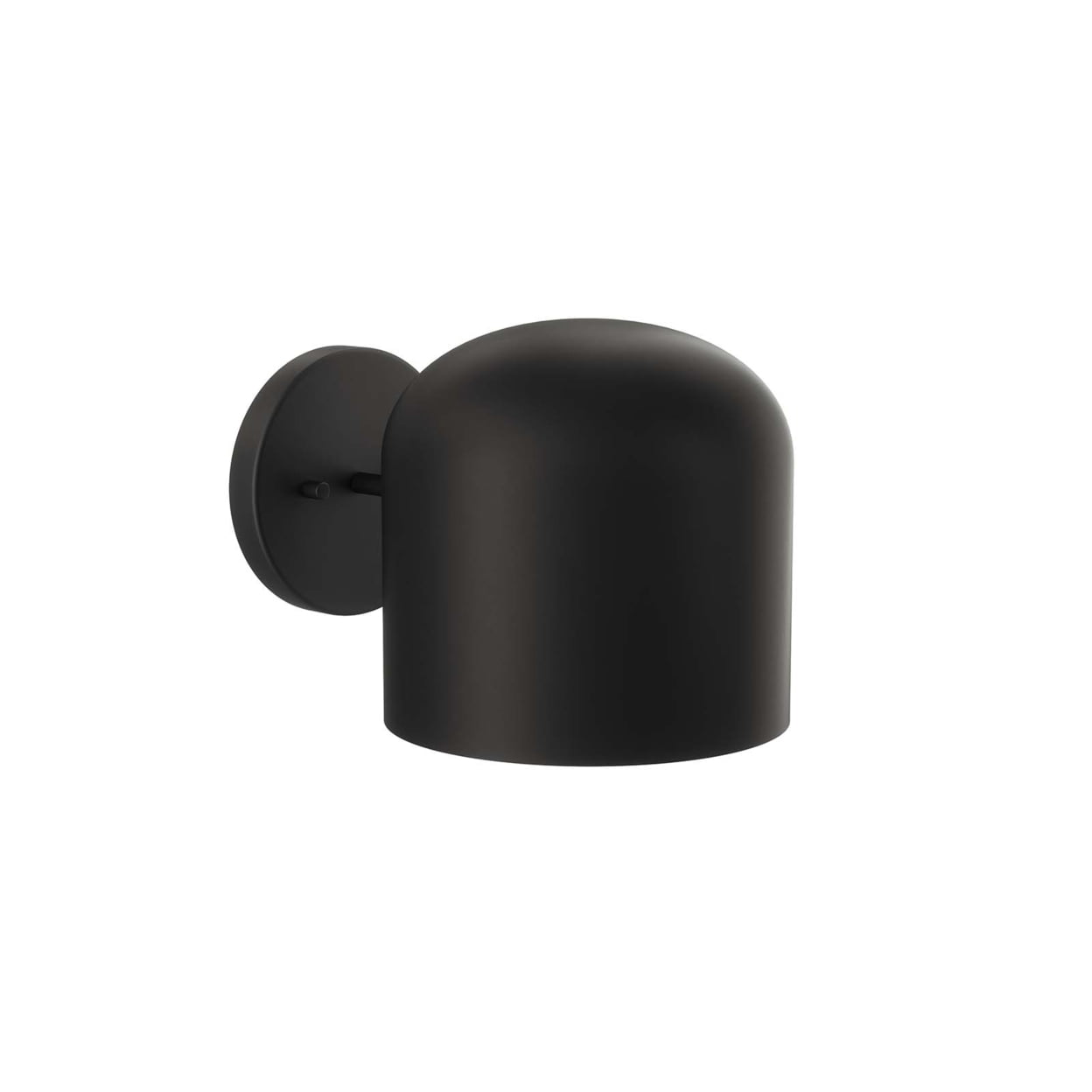 Black Modern Dome Shade Wall Sconce