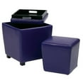 thumbnail image 1 of Avenue 6 Office Star MET361V-PB512 2-Piece Purple Vinyl Ottoman Set, 1 of 1