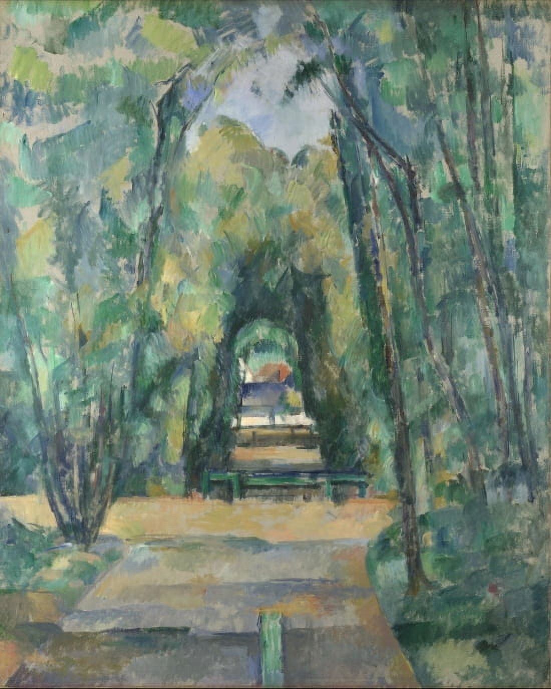 Avenue At Chantilly 1888 Canvas Art - Paul Cezanne (24 x 36)