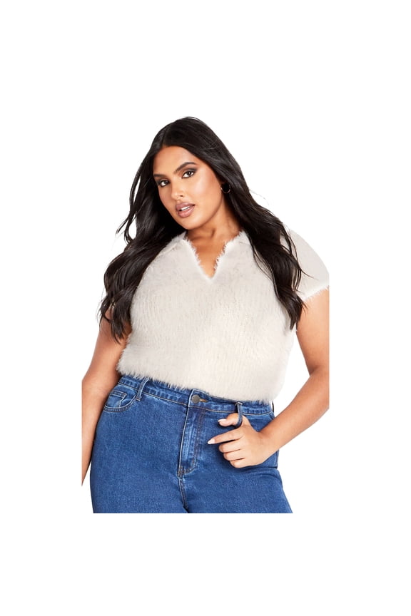 Women's Plus Size Cali Collar Sweater
