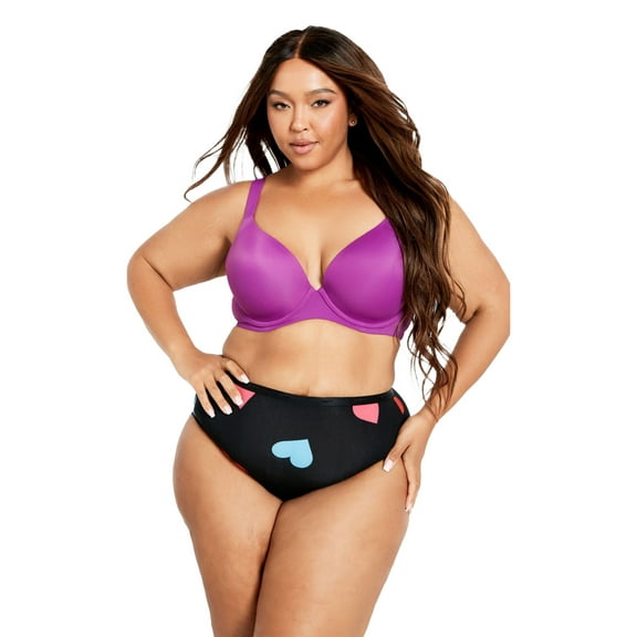 Avenue Women's Plus Size Fashion Plunge Bra