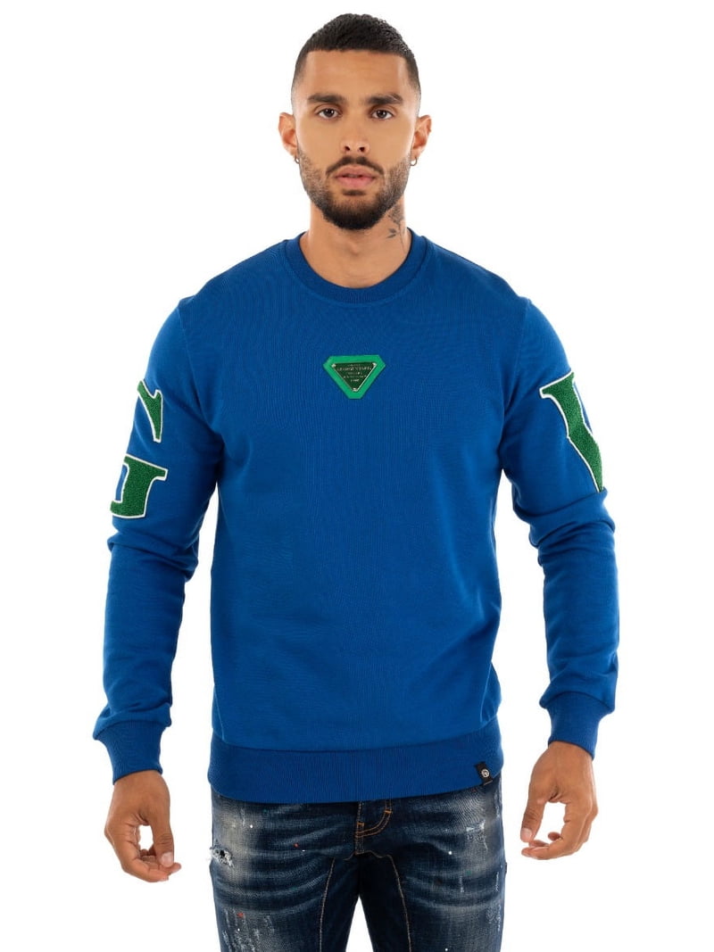 Men's Signature Sweatshirt | Classic Crewneck Fleece With Embroidered Logo - 80% Cotton 20% Polyester