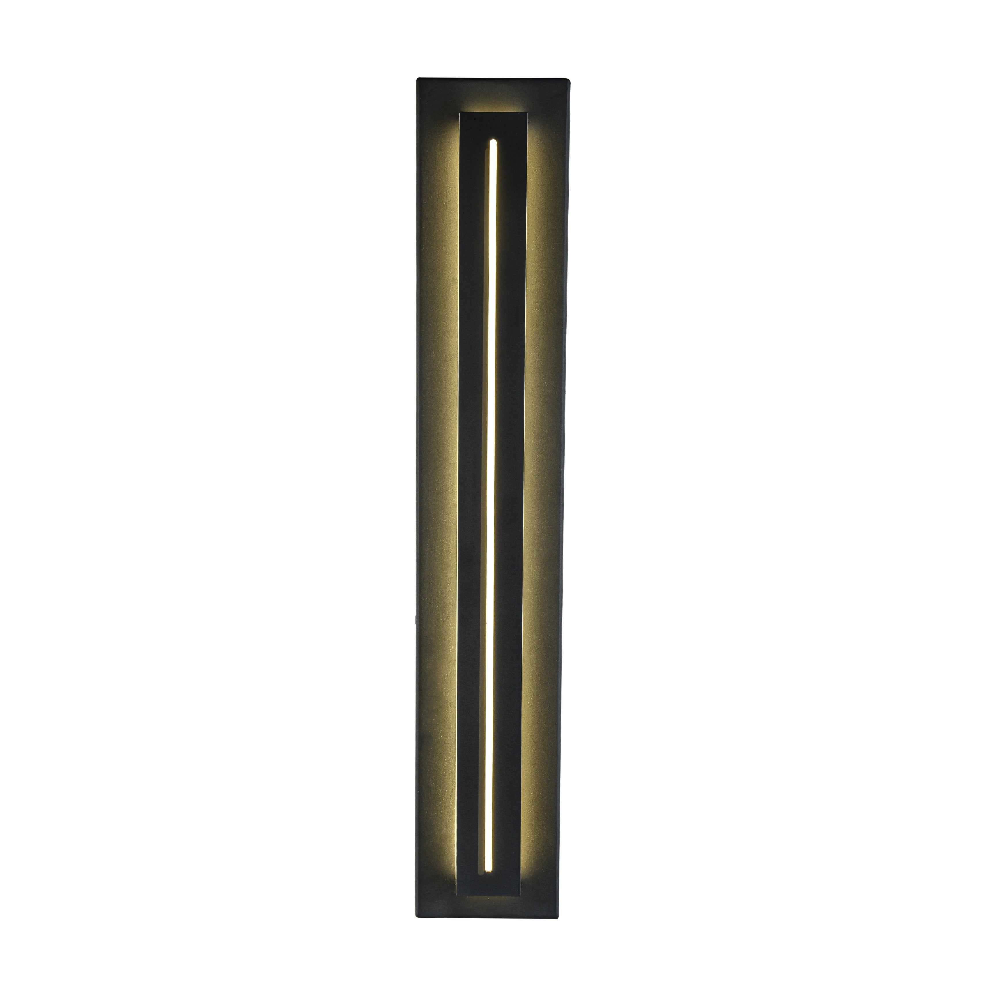 Bel Air 28" Black Aluminum LED Wall Sconce