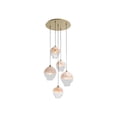 thumbnail image 1 of Avenue Lighting HF8145-BB-WH Sonoma Ave Collection 5 Light Pendant Cluster, 1 of 4