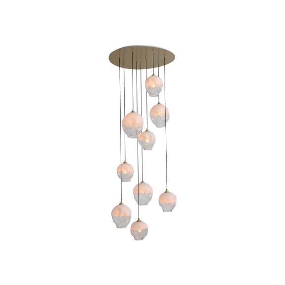 Avenue Lighting HF8149-BB-WH Sonoma Ave Collection 9 Light Pendant Cluster