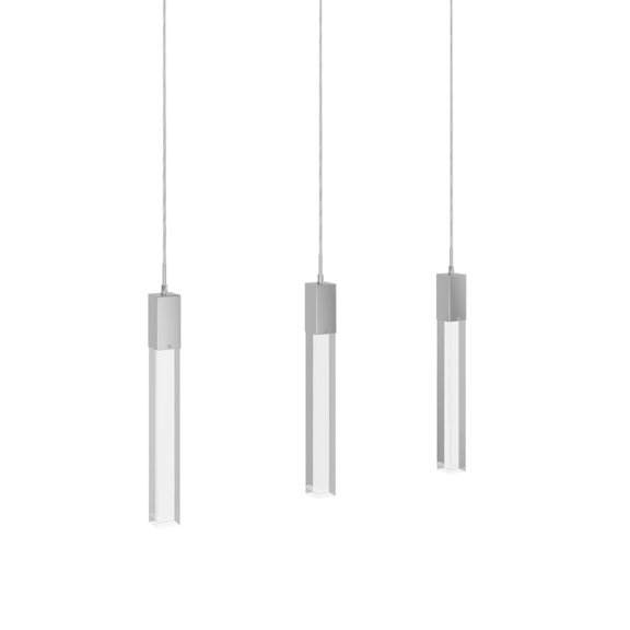 Avenue Lighting HF1900-3-GL-CH-C The Original Glacier 3 Light 37" Wide Led Crystal Linear