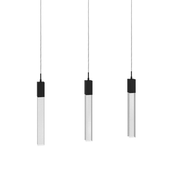 Avenue Lighting Hf1900-3-Gl-Snw The Original Glacier 3 Light 37" Wide Led Crystal Linear