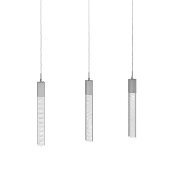 Avenue Lighting HF1900-3-GL-CH-SNW The Original Glacier 3 Light 37" Wide Led Crystal