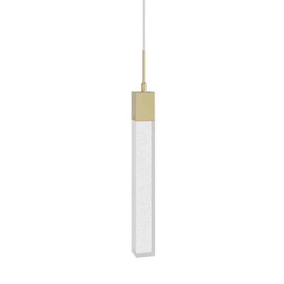Avenue Lighting HF1901-1-GL-BB-SNW The Original Glacier 2" Wide Led Crystal Mini Pendant -
