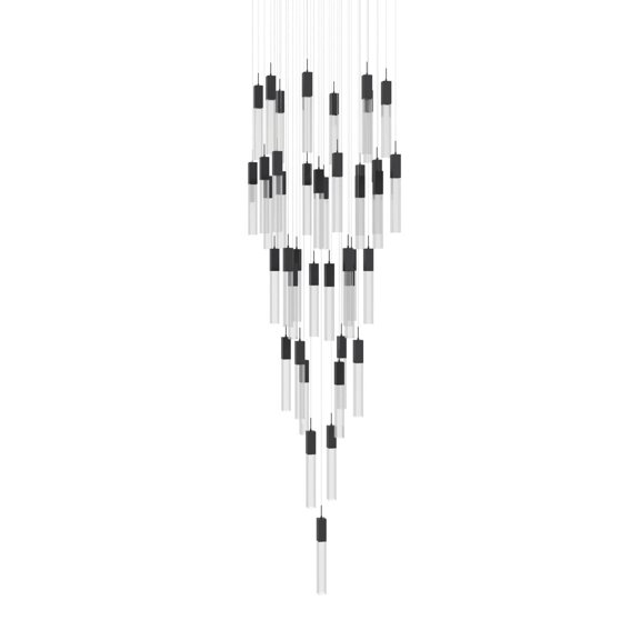 Avenue Lighting HF1903-41-GL-BK-C The Original Glacier 41 Light 36" Wide Led Crystal Multi
