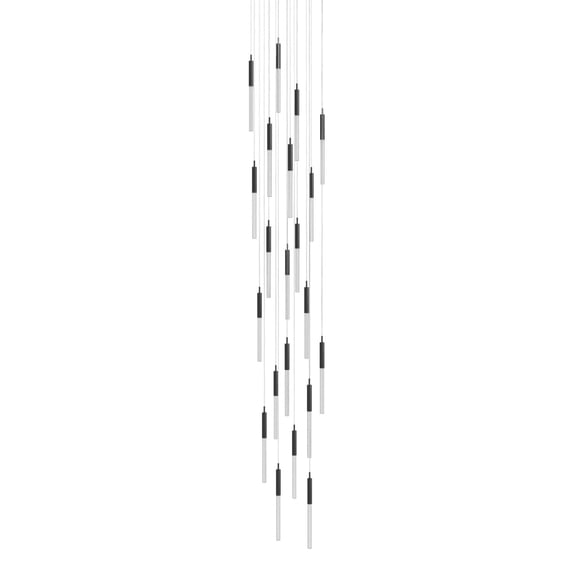 Avenue Lighting Hf2021-Boa Main St. 21 Light 22" Wide Led Multi Light Pendant - Black