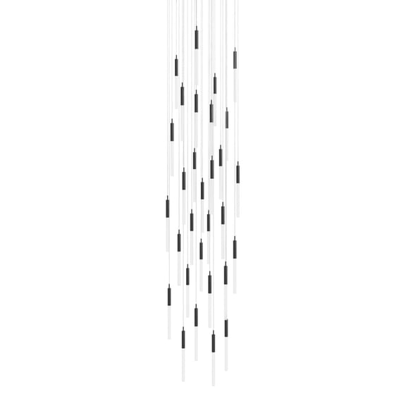Avenue Lighting HF2031-FR-BK Main St. 31 Light 30" Wide Led Multi Light Pendant - Black