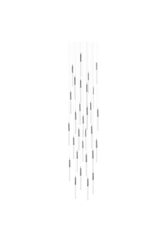 HF2031-SNW-PN Main St. 31 Light 30" Wide Led Multi Light Pendant - Nickel