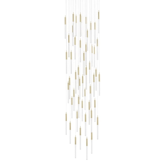 Avenue Lighting HF2051-SNW-BB Main St. 31 Light 37" Wide Led Multi Light Pendant - Brass