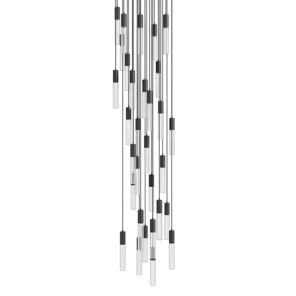 Avenue Lighting HF3331-BK Strand 31 Light 32" Wide Led Multi Light Pendant - Black