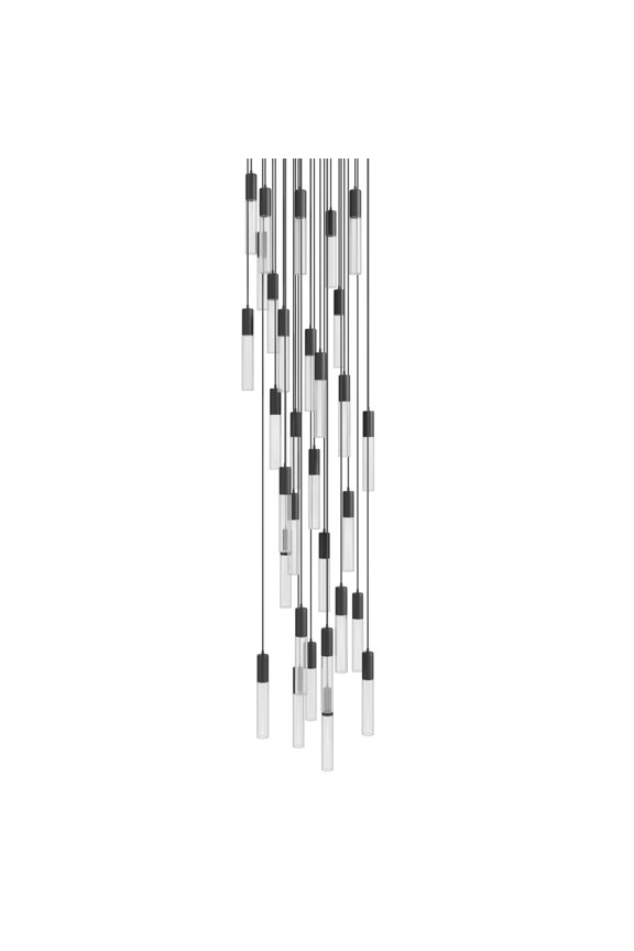HF3331-BK Strand 31 Light 32" Wide Led Multi Light Pendant - Black