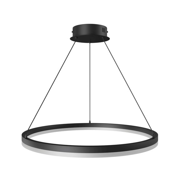 Avenue Lighting Hf5027 Circa Led 24" Wide Led Ring Chandelier - Black
