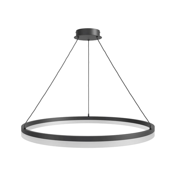 Avenue Lighting HF5028-BK Circa Led 31" Wide Led Ring Chandelier - Black