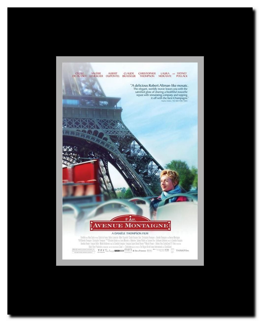 Avenue Montaigne Framed Movie Poster
