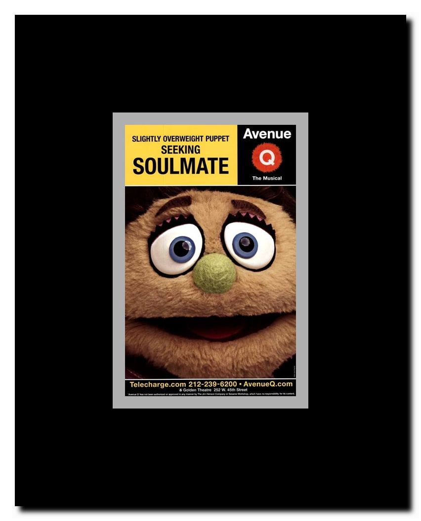 Avenue Q (Broadway) - style B Framed Movie Poster