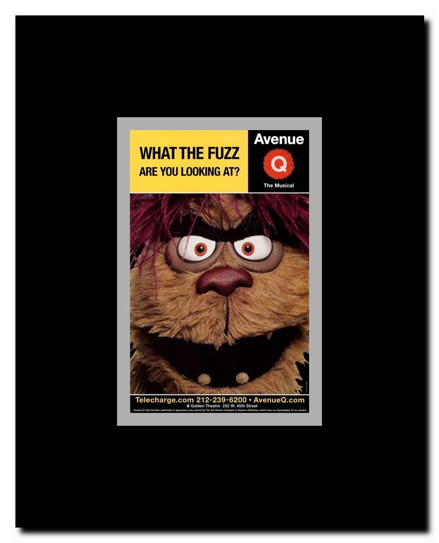 Avenue Q (Broadway) - style C Framed Movie Poster