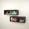 thumbnail image 1 of Nexera 223506 Wall Shelves Set of 2 Black, 1 of 9