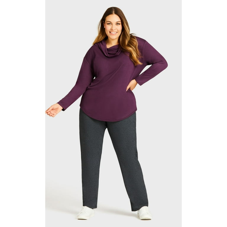 Avenue Women's Plus Size Pant Active Pkt Tl