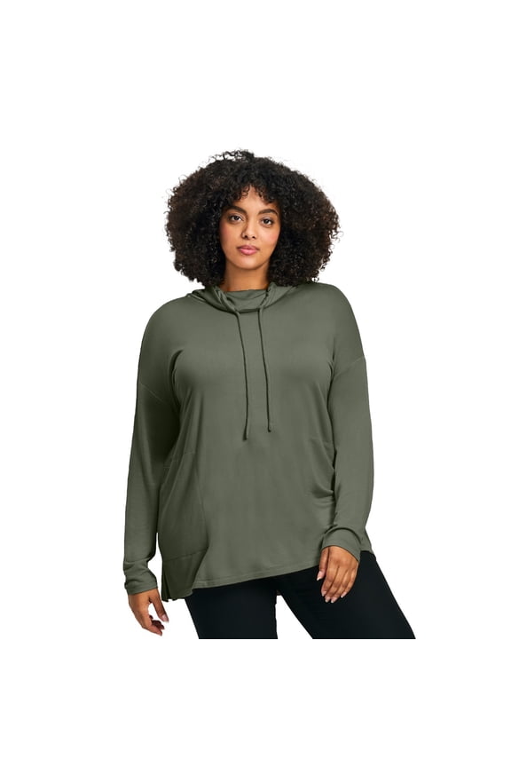 Women's Plus Size Addison Cowl Neck Tunic
