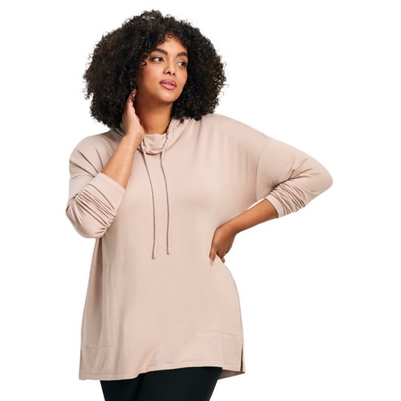 Avenue Women's Plus Size Addison Cowl Neck Tunic