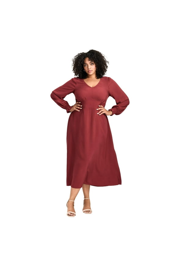 Women's Plus Size Allure V-Neckline Dress