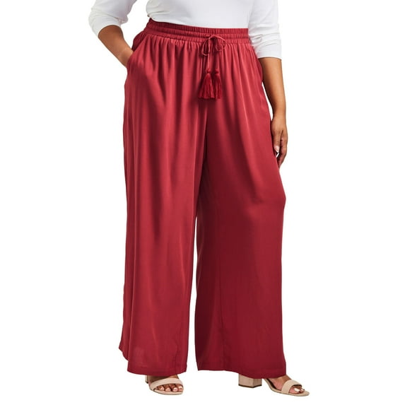 Avenue Women's Plus Size Allure Wide Leg Pant