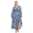 thumbnail image 1 of Avenue Women's Plus Size Arlo Bell Sleeve Maxi Dress, 1 of 2