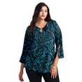 thumbnail image 1 of Avenue Women's Plus Size Audrey Ring Detail Top, 1 of 1