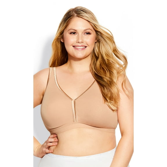 Avenue Women's Plus Size Basic Cotton Bra