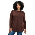 thumbnail image 1 of Avenue Women's Plus Size Baylee Hacci Long Sleeve Tunic, 1 of 2