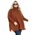 thumbnail image 1 of Avenue Women's Plus Size Bella Poncho Sweater, 1 of 2