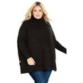 thumbnail image 1 of Avenue Women's Plus Size Bella Poncho Sweater, 1 of 2