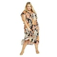 thumbnail image 1 of Avenue Women's Plus Size Bellini Flutter Sleeve Dress, 1 of 2